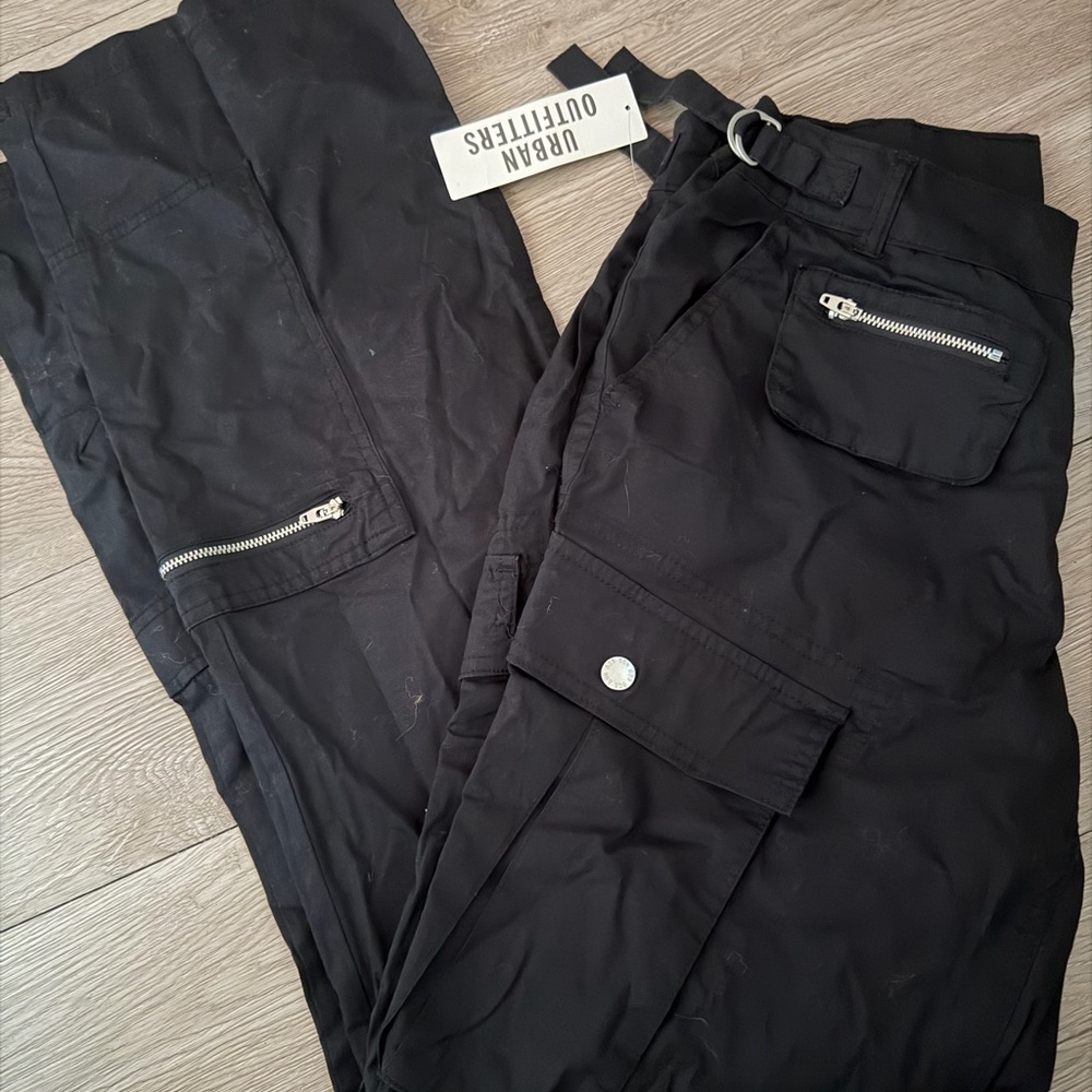 Urban Outfitters Cargo Pants with Silver Zippers